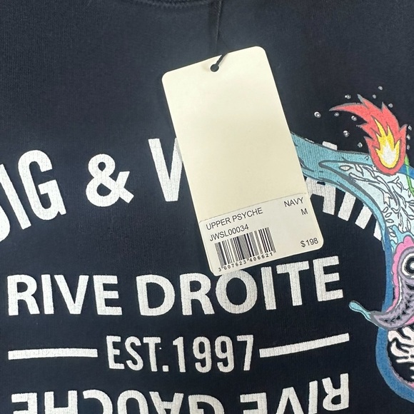 Zadig & Voltaire Upper Psych Sweatshirt- XS,M,L - Picture 6 of 7
